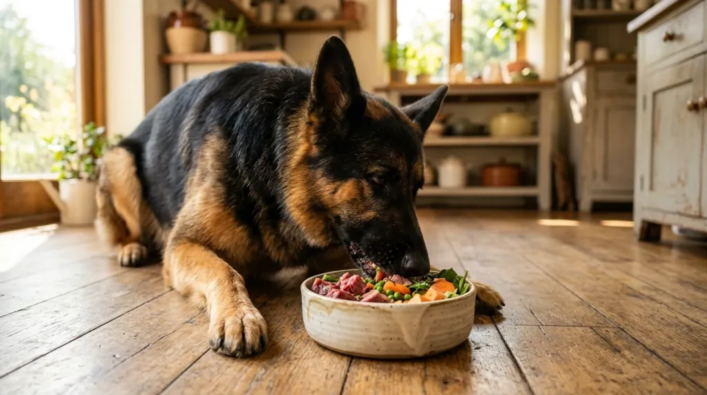BARF für Deutschen Schäferhund: Ration + was diese Rasse wirklich braucht